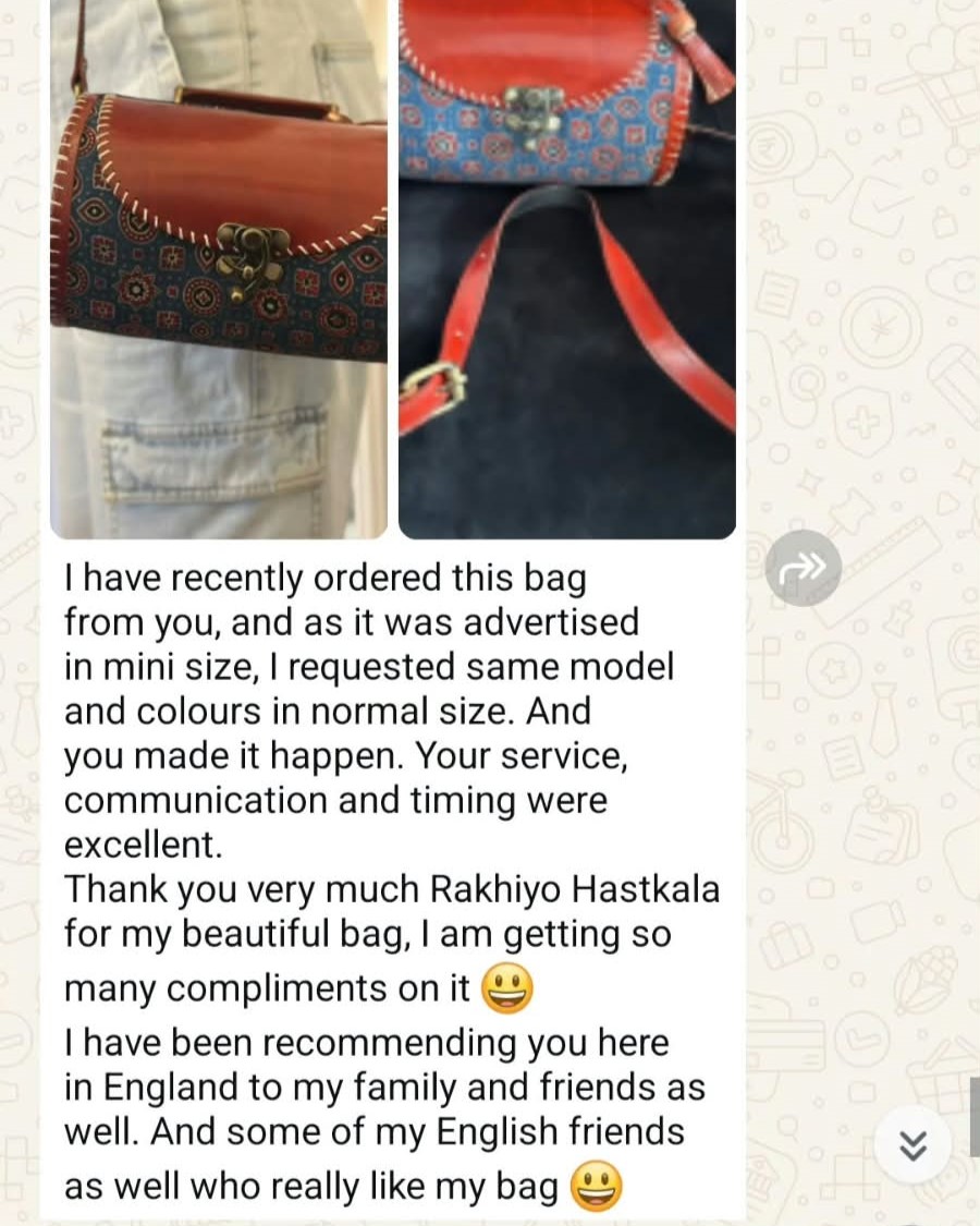 Customer review 2 of 5, shared on WhatsApp